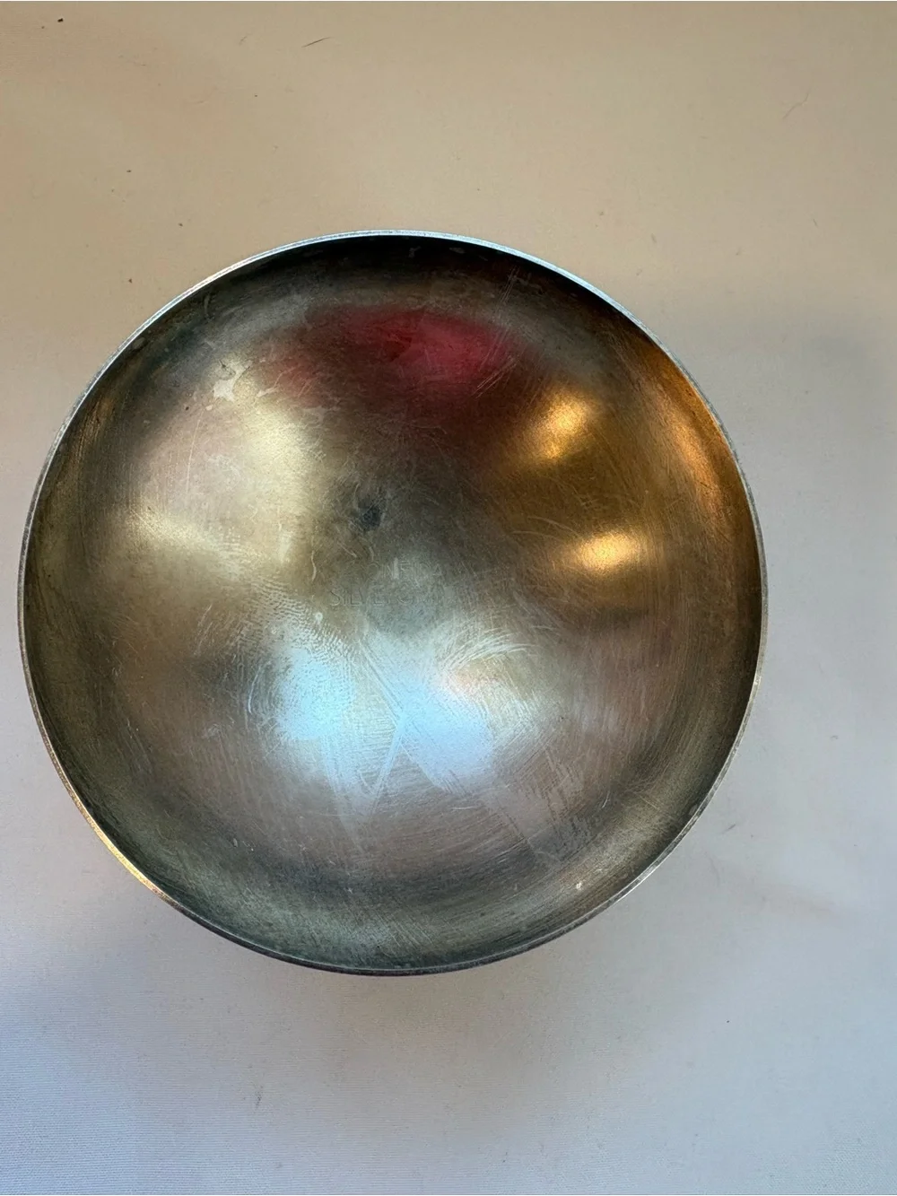 Oneida silver plated candle holder